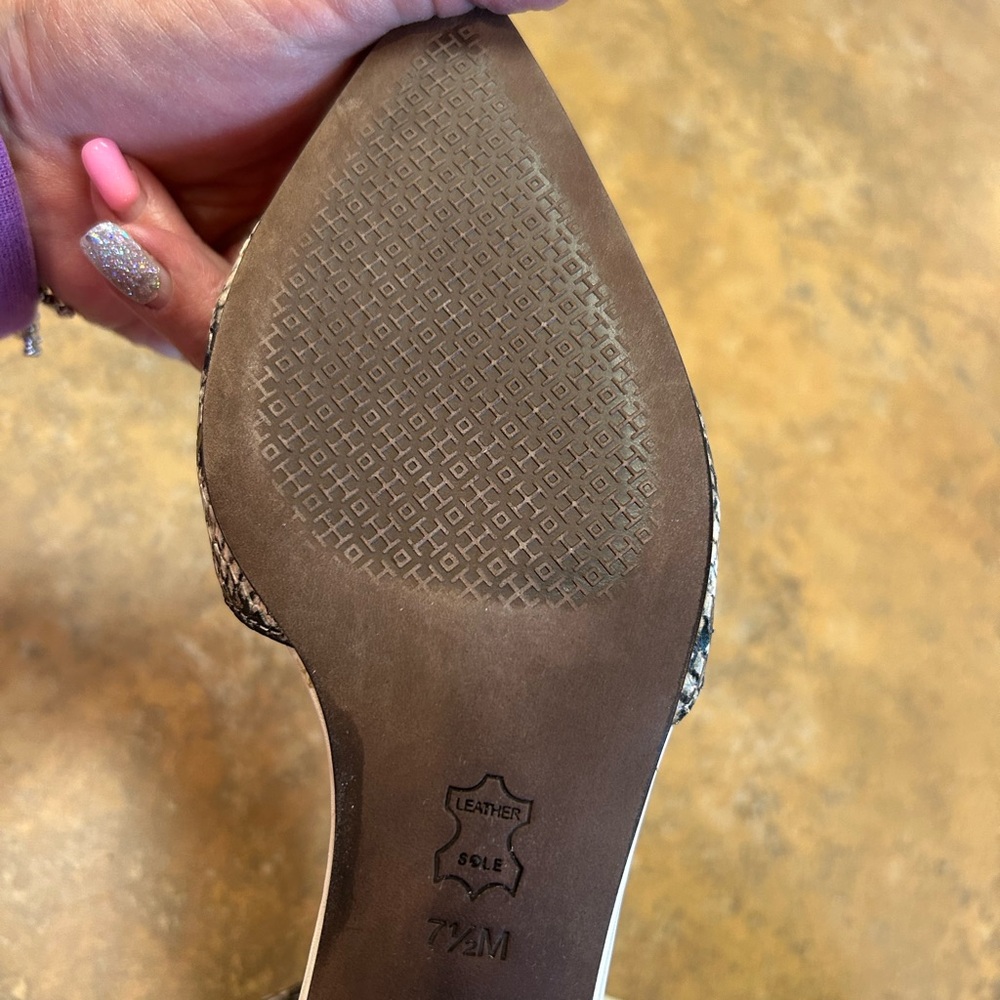 Tory Burch V Cut Python Embossed Leather Ankle St… - image 12